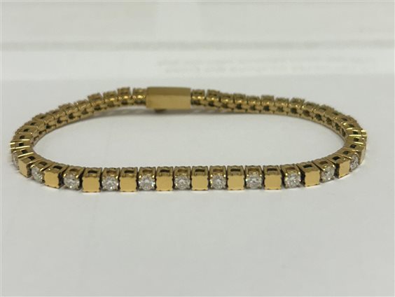 Bracciale John Richmond Donna Tennis Lab in Titanio Diamante Lab Grown 2.40 Ct JRTW30GW - JRTW30GW